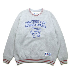 RUSSELL ATHLETIC ���b�Z���A�X���`�b�N �g�b�v�X �X�E�F�b�g University Of Pennsylvania High Cotton Loopback Terry Brushed CN Sweat �i�ԁF111263-004 �N���[�X�E�F�b�g �g���[�i�[