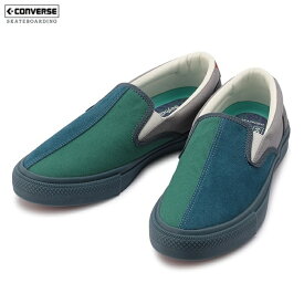 CONVERSE SKATEBOARDING コンバーススケートボーディング スニーカー シューズ 靴 CS SLIP-ON SK SAYHELLO + ブルー/グリーン/グレイ/23cm-29cm