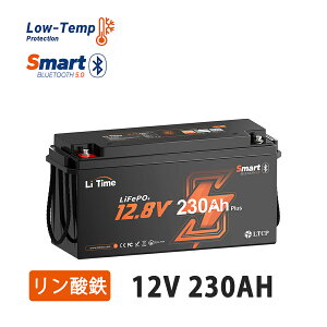 yViቷیzLiTime 12V 230Ah Plus _S`ECIobe[ Bluetooth@\ [g\ 200ABMS 2560Wo͓d 2944Whd͗ 10Ngp\ ቷی@\tLsOJ[ 
