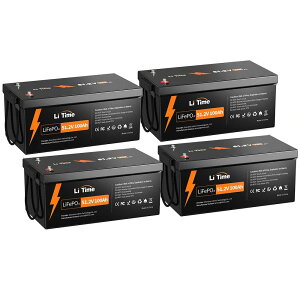 �yPACK2/PACK4�z�y��d�E�h�Б΍�zLiTime 51.2V 100Ah LiFePO4���`�E���o�b�e���[ �T�u�o�b�e���[ �|�[�^�u���d�� �O���[�v8D ����100A BMS�A�O���[�hA�Z���A�ő�5120W ���דd�� 4000-15000 ��T�C�N��&10�N��