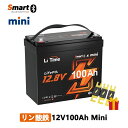 【新着&Bluetooth機能】LiTime 12V100Ah mini リン酸鉄リチウムイオンバッテリー Bluetooth機能 リアルタイム情報表示…