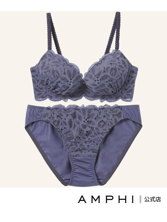 楽天市場】【まる胸メイク】ブラ&ショーツセット 大花柄*ラッセル  