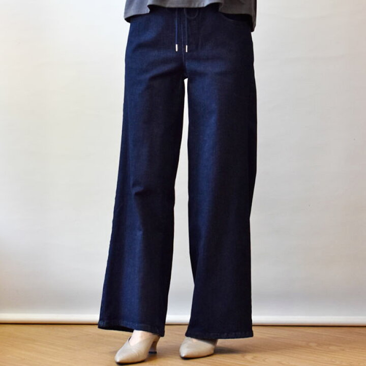 楽天市場】パシオーネ（PASSIONE）ワイド ストレッチデニム インディゴ  