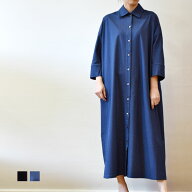 ププラ（PUPULA）CO MIX TORICOT シャツワンピース(pp005)(161009)