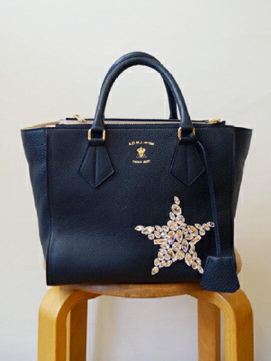 楽天市場】ADMJ スワロフスキー スター ファスナートートバッグ(ad140  