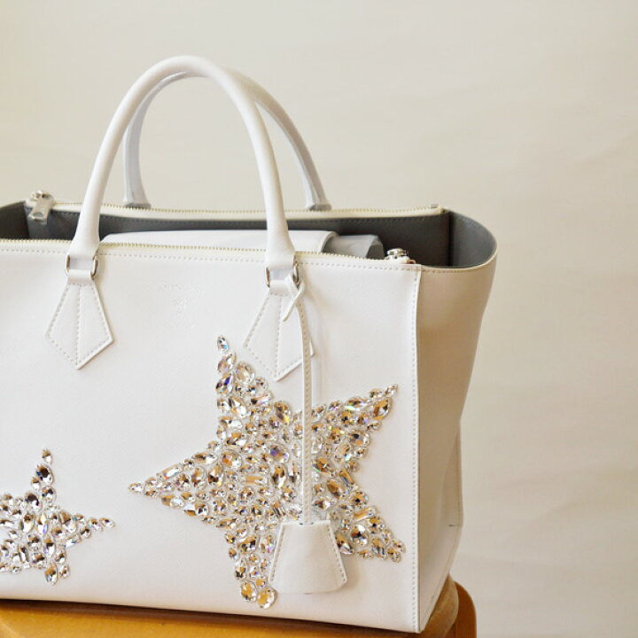 楽天市場】ADMJ 星 スワロフスキー トートバッグ (ad148)(送料無料)(代  