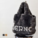 ヘルノ（HERNO）エコファー ロゴ トートバッグ(hn050)(BAG00011D)