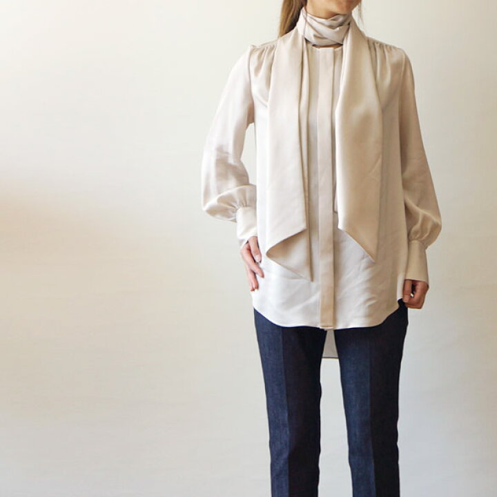 楽天市場】M Fil エムフィル シャンブレーツイル ボウタイブラウス  