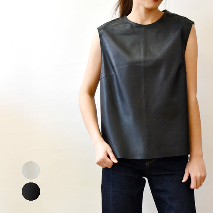 楽天市場】TELA（テラ）レザー スリーブレスブラウス(tl009)(KIRAL 
