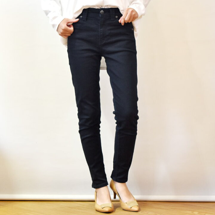 楽天市場】YANUK ヤヌーク RUTH スリムテーパード ブラックBLK(yn017  