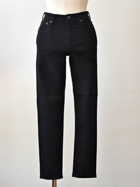 楽天市場】YANUK ヤヌーク RUTH スリムテーパード ブラックBLK(yn017  