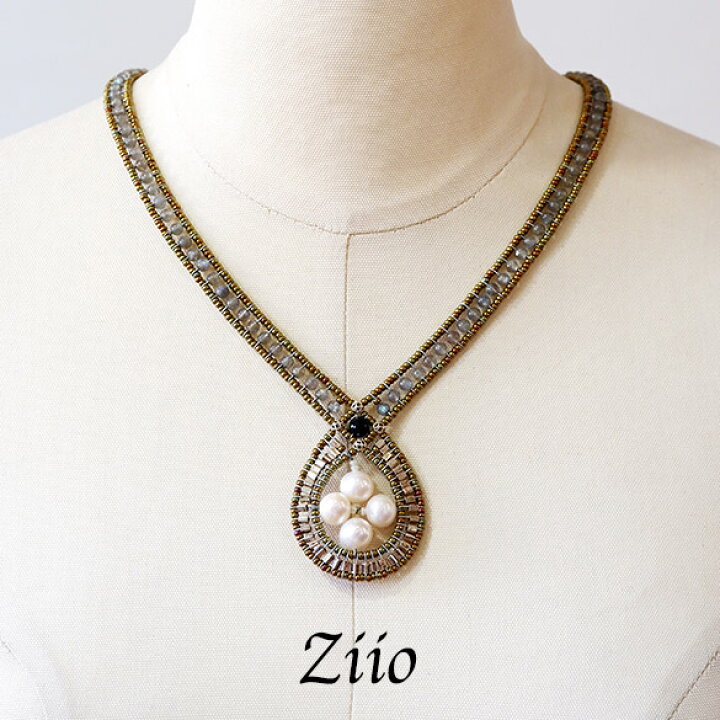 楽天市場】ziio ネックレス ジーオ 淡水パールを使った天然石 