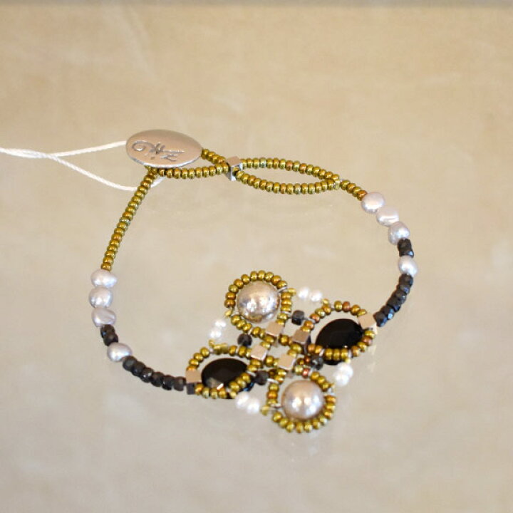 ziio ジーオKNOTT BRACELET ( BLACK WHITE )