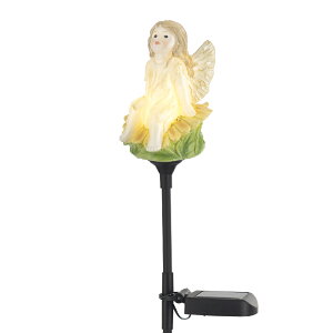 ガーデンライト ソーラーライト 間接照明 おしゃれ かわいい 妖精 フェアリー 花 きのこ メルヘン ソーラー ライト ランプ 屋外 ガーデン 庭 玄関 自動点灯 防水 太陽光 発電 充電 照明 LED 電