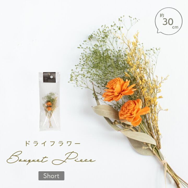 楽天市場 ドライフラワー スワッグ 花束 ブーケ 花材 オレンジ グリーン 緑 インテリア 壁掛け ガーランド 雑貨 おしゃれ かわいい 花 ナチュラル フラワー アレンジメント 飾り ギフト プレゼント Bp002 013 ブーケピース ショート おしゃれ照明のampoule