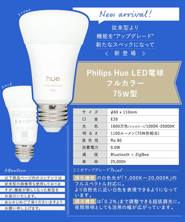 楽天市場】【Philips Hue】 【4個セット】 LED電球 スマートライト LED 
