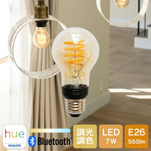 yPhilips Huez LEDd X}[gCg LED d E26 7W tBg Ɩ   F dF F X}z Bluetooth Wi-Fi {Ki ANTΉ ȃGl Be[W XpC fUC