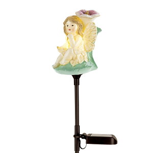 ガーデンライト ソーラーライト ガーデン オブジェ 雑貨 間接照明 おしゃれ かわいい 妖精 フェアリー 花 きのこ メルヘン ソーラー ライト ランプ 屋外 庭 玄関 自動点灯 防水 太陽光 発電