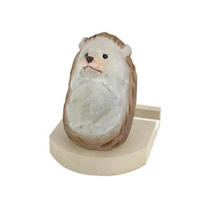 スマホスタンド メガネスタンド 卓上 木製 天然木 木彫 アニマル 動物 猫 クマ 犬 ビションフリーゼ ハリネズミ パンダ ゴリラ ハシビロコウ インテリア オブジェ おしゃれ かわいい 雑貨 Fika