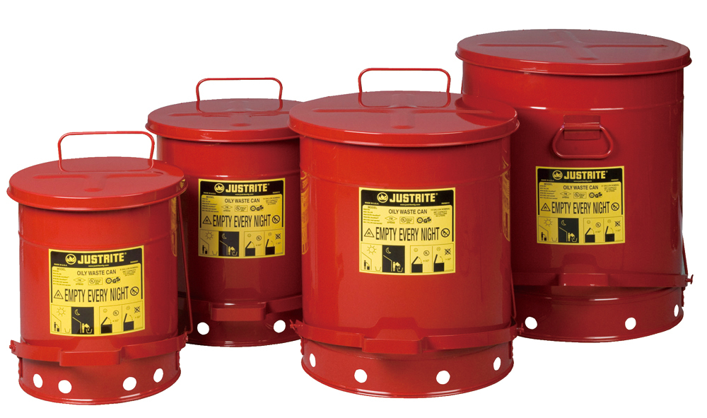 【楽天市場】【送料無料】火災対策　蓋付きゴミ箱　品番：J09300　　品名：オイリーウエスト缶: AMPSHOP