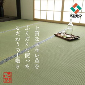 【ポイント最大21.5倍＋クーポン】純国産 い草 上敷き 上質ない草で作った カーペット 双目織 江戸間3畳(約176×261cm）