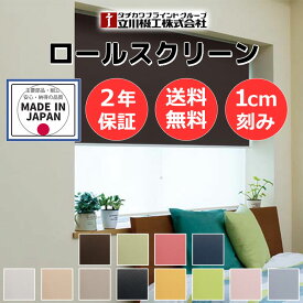 【最大ポイント23倍＋クーポン】カーテンレール 取付可 窓回り 収納 目隠し 空間 間仕切り 立川機工 ロールスクリーン 遮光2級 ネムロ