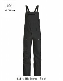 アークテリクス ARC'TERYX Sabre Bib Mens Black スキー スノボ スノーボード シェル ビブ パンツ ゴアテックス