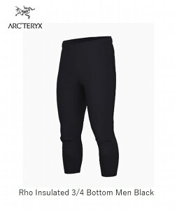 A[NeNX ARC'TERYX Rho Insulated 3/4 Bottom Men Black Ci[ XL[ Xm{ gbLO CV[ebh {g Ki X00000738801