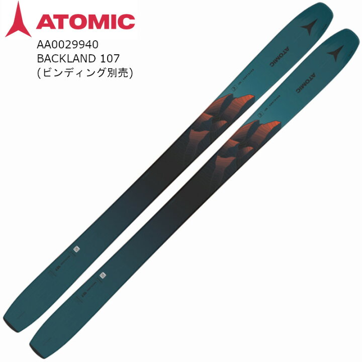 楽天市場】アトミック スキー板 2024 ATOMIC BACKLAND 107 バック 