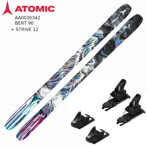 �A�g�~�b�N �X�L�[�� 2025 ATOMIC BENT 90 + STRIVE 12 �p�E�_�[ �o�b�N�J���g���[ �x���g�t�@�~���[ �r���f�B���O�Z�b�g