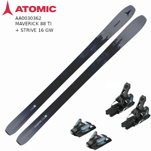 �A�g�~�b�N �X�L�[�� 2025 ATOMIC MAVERICK 88 TI + STRIVE 16 GW �}�[�x���b�N �I�[���}�E���e�� �r���f�B���O�Z�b�g