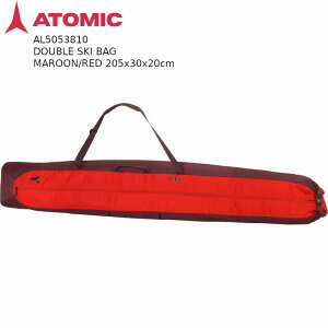 Ag~bN XL[P[X 2025 ATOMIC DOUBLE SKI BAG Maroon Red 205x30x20cm _u XL[obO