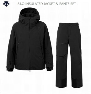 デサント スノーウェア 2026 DESCENTE S.I.O INSULATED JACKET & PANTS SET S.I.O インシュレイテッド 上下セット ブラック
