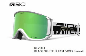 �W�� 2026 GIRO REVOLT AF BLACK/WHITE BURST VIVID Emerald �X�L�[ �X�m�{ �S�[�O�� �A�W�A���t�B�b�g