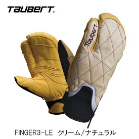 トーバート TAUBERT FINGER3-LE Cream/Natural 22-23 フィンガー3 革3本指 日本製 インナー付