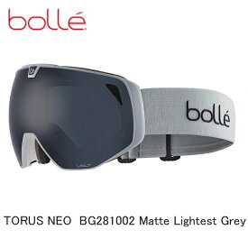 ボレ 2023 BOLLE TORUS-NEO マットライテストグレー スキー スノボ ゴーグル ラージサイズ