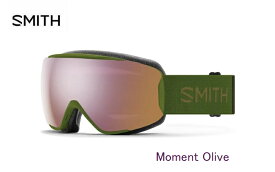 【楽天スーパーセール期間限定大特価】スミス ゴーグル 2023 SMITH Moment Olive CP Everyday Rose Gold Mirror スキー スノボ メンズ レディース