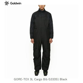 ゴールドウイン スキーウェア 2024 GOLDWIN GORE-TEX 3L Cargo Bib G33351 BK メンズ パンツ つなぎ