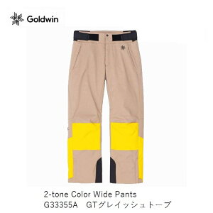 ynƍՊԌzS[hEC XL[EFA 2025 GOLDWIN 2-Tone Color Wide Pants G33355A Graysh Taupe pc Y [i