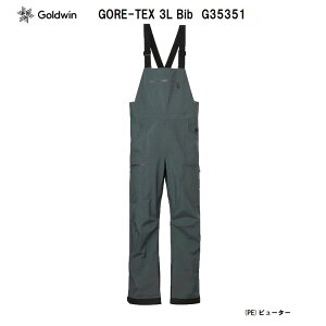 ゴールドウイン スキーウェア 2026 GOLDWIN GORE-TEX 3L BIB Pewter G35351 メンズ シェルパンツ ゴアテックス