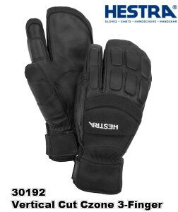 wXg HESTRA 30192 Vertical Cut Czone 3-Finger o[eBJ Jbg V[][ 3tBK[ @\ Black