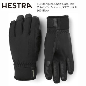 �w�X�g�� HESTRA 31360 Alpine Short Gore-Tex 100 Black �A���p�C�� �V���[�g �S�A�e�b�N�X �{�v �X�L�[ �O���[�u �\�t�g�V�F��