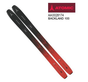 アトミック 2020 2021 ATOMIC BACKLAND 100 BLACK RED 板のみ パウダー 20 21