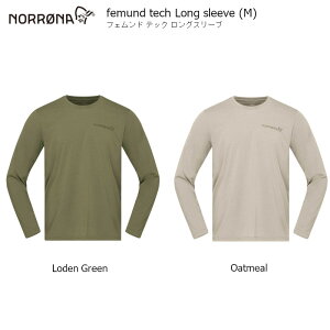 �m���[�i �A�E�g�h�A NORRONA Femund Tech Long Sleeve Men �t�F�����h �e�b�N�����O�X���[�u �����Y �V���c