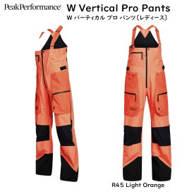 ピークパフォーマンス スキーウエア Peak Performance W Vertical Pro Pants G76682 R45 Light Orange バーティカル プロ パンツ レディス Gore-Tex