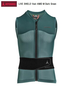 アトミック ATOMIC LIVE SHIELD AMID VEST MEN LV1 Dark Green バックプロテクター メンズ AN5205068 脊髄保護