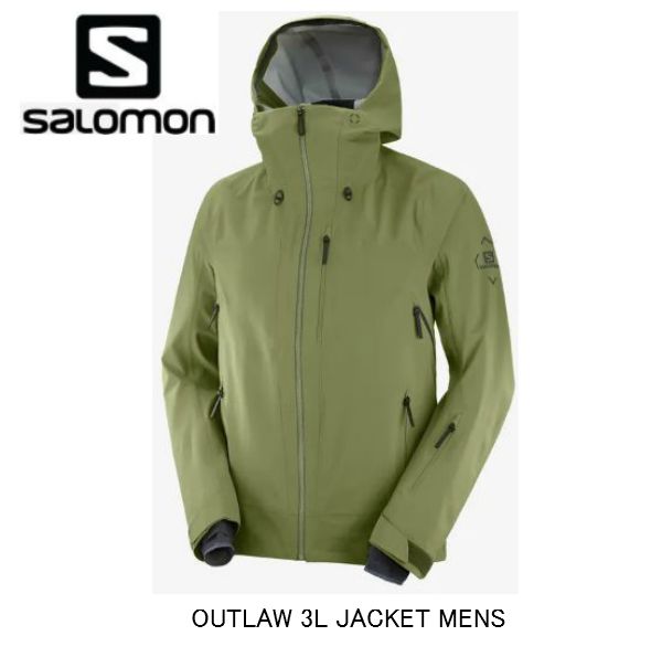 サロモン 2021 SALOMON OUTLAW 3L JACKET MEN LC1418900 MARTINI OLIVE OLIVE NIGHT  EBONY スキージャケット メンズ | All Mtn Sports Doing 楽天市場店