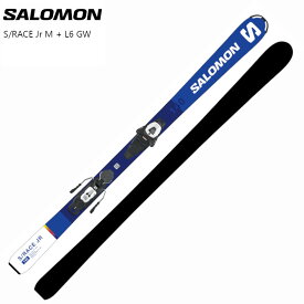 サロモン スキー板 2024 SALOMON S/RACE Jr M + L6 GW J2 80 ジュニア キッズ レース入門 ビンディングセット