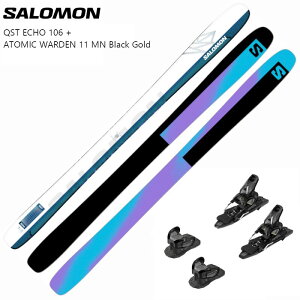 T XL[ 2025 SALOMON QST ECHO 106 + ATOMIC WARDEN 11 MN Black Gold 115 t[Ch pE_[ cA[ rfBOZbg
