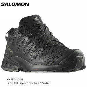 �T������ �X�|�[�c SALOMON XA PRO 3D V9 Black/Phantom/Pewter �V���[�Y �g���C�� �����j���O